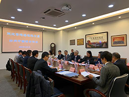 The Under Secretary for Transport and Housing, Dr Raymond So Wai-man, and the HKMPB delegation continued their visit on 3 December. Photo shows Dr So (fifth right) and the delegation meeting the Executive Vice President of the China Ports and Harbour Association, Mr Chen Yingming (fourth left), to exchange views on maritime development.