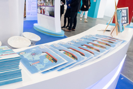 Information sets were distributed to students at the booth.  It was hoped that the exhibition could help enhance the interests and awareness of the students and general public towards maritime industry, thereby encouraging them to join the industry.