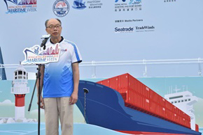 The Chairman of the Hong Kong Maritime and Port Board and Secretary for Transport and Housing, Mr Frank Chan Fan, today (November 18) speaks at the Hong Kong Maritime Week 2018 opening ceremony.