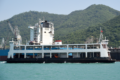Vehicular ferry - providing cross-harbour services to vehicles with dangerous goods